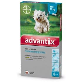 ADVANTIX SPOT ON 4-10KG KUTYA  4 PIPETTA/ doboz