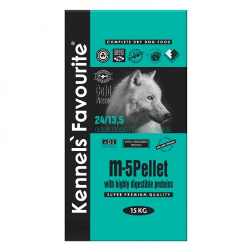 2db-tól : Kennels Favourite M5 pellet , hidegen sajtolt 15kg.