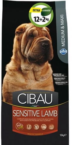 Cibau Sensitive Lamb Medium/Maxi 12+2kg