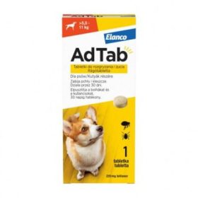   AdTab rágótabletta közepes testű kutyáknak (>5,5-11kg) 225mg , 1db tabletta