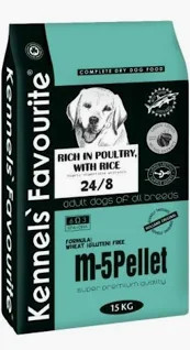 Kennels Favourite M5 pellet , hidegen sajtolt 15kg.