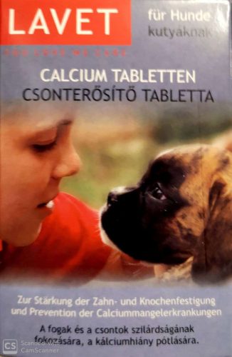 Lavet calcium 50 szem kutyáknak