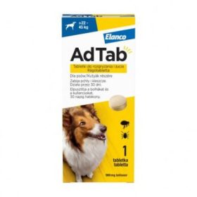   ADTAB RÁGÓTABLETTA ÓRIÁS TESTŰ KUTYÁKNAK (>22-45KG) 900MG , 1DB TABLETTA