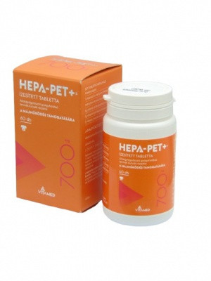 HEPA-PET Plus  ízesített tabletta 700mg. 60szem 
