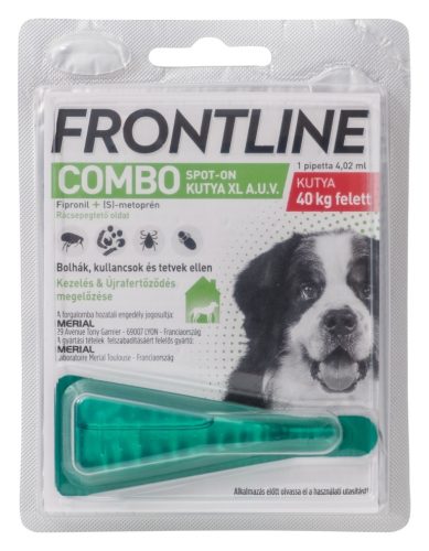 Rövid szavatosság : Frontline Combo Spot-on kutya  XL 40-60kg Termék szavatosság : 2022.12.30