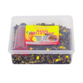 RAPID PELLET BOX - ananász - halibut