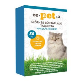 Repeta szőr- és bőrtápláló tabletta macskáknak 50 db