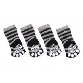 Flamingo kutyazokni - fekete/szürke 4 db