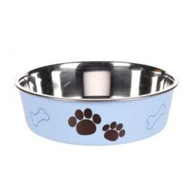 Flamingo Bella Kena fémtál kutyáknak - kék 800 ml