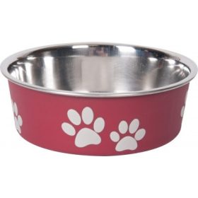Flamingo Bella Kena fémtál kutyáknak - piros 300 ml