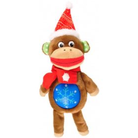 Flamingo karácsonyi kutyajáték - majom 34 cm