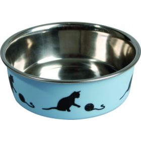 Flamingo Bella Kena fémtál macskáknak - kék 160 ml