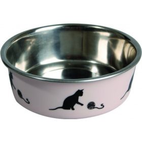   Flamingo Bella Kena fémtál macskáknak - rózsaszín 160 ml