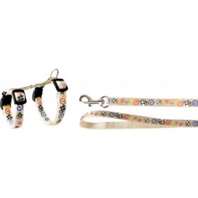 Flamingo egérkés macska hám és póráz - fehér 1 db