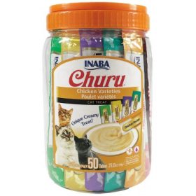 Inaba Cat Churu Püré - csirke mix 50 db 50 x 14 g