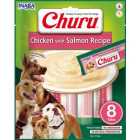 Inaba Dog Churu Püré - csirke-lazac 8 x 20 g