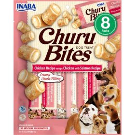 Inaba Dog Churu Bites - csirke lazaccal 8 x 12 g