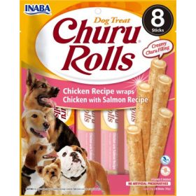 Inaba Dog Churu Rolls - csirke-lazac 8 x 12 g