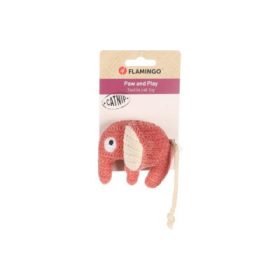Flamingo Blaro elefánt macskajáték Piros - 8.5 x 5 x 7 cm