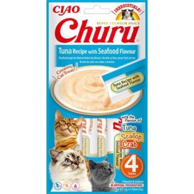 Inaba Cat Churu Ciao - tonhal-tengergyümölcsei 4 x 14 g