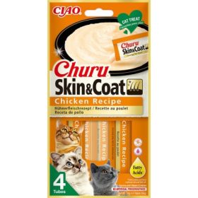Inaba Cat Churu Skin&Coat - csirke 4 x 14 g