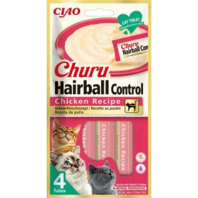Inaba Cat Churu Hairball Control - csirke 4 x 14 g