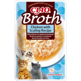 Inaba Cat Churu Ciao Broth -  csirke-fésűkagyló 40 g
