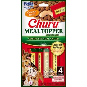 Inaba Dog Churu Meal Topper - csirke-marha 4 x 14 g