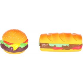 Flamingo latex játék - Brefa hamburger / szendvics 1 db