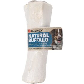   Flamingo Kutya Snack Natural Buffalo - csont formájú snack tüdővel töltve 1 db